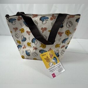 NWT-Disney x Daiso Winnie-the-Pooh & Friends 6.1”x7.08”x4.13” Aluminum Lunch Bag
